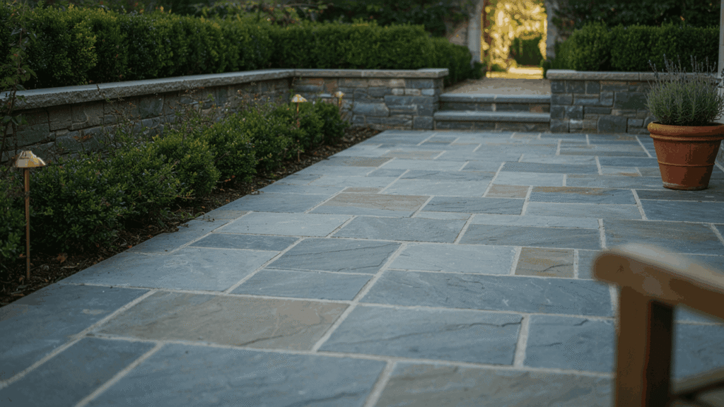 Bluestone patio in Fairfield County, CT